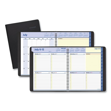 At-A-Glance Planner, Weekly/Monthly, Black 76-11-05-07